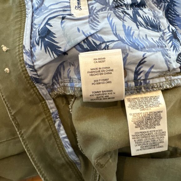 Tommy Bahama Jeans Soft Green Mens 40x32 Olive Stretch Jeans Khaki Pant - Picture 7 of 10